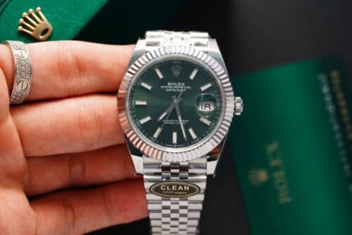 Rolex DateJust 126334 Green Dial Clean Factory 41mm